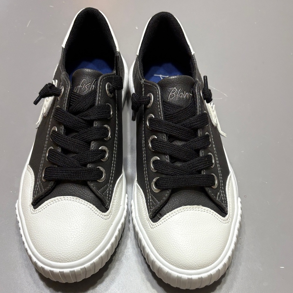 Blowfish Black and White Kids Sneakers